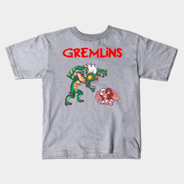 Gremlins Kids T-Shirt by mauchofett